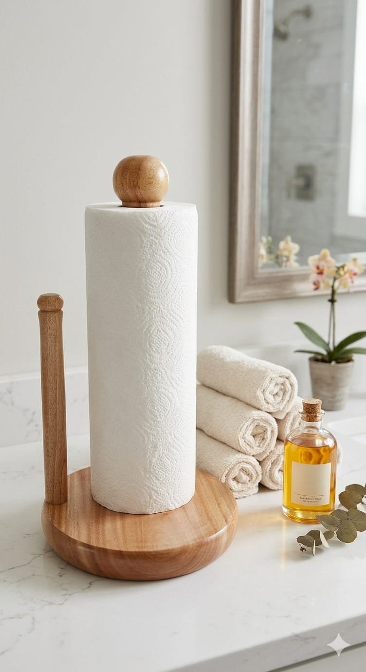 wooden tissue stand/মেহগনি কাঠের কিচেন টিস্যু হোল্ডার