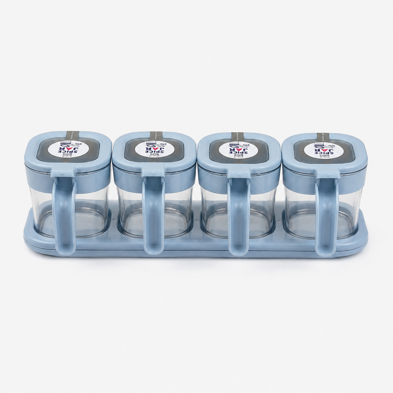 4-Piece Plastic Spice Jar Set