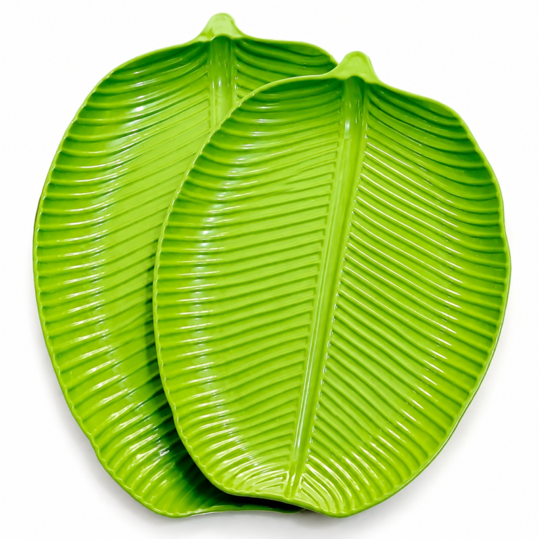 2-Piece Leaf-Shaped Serving Plate