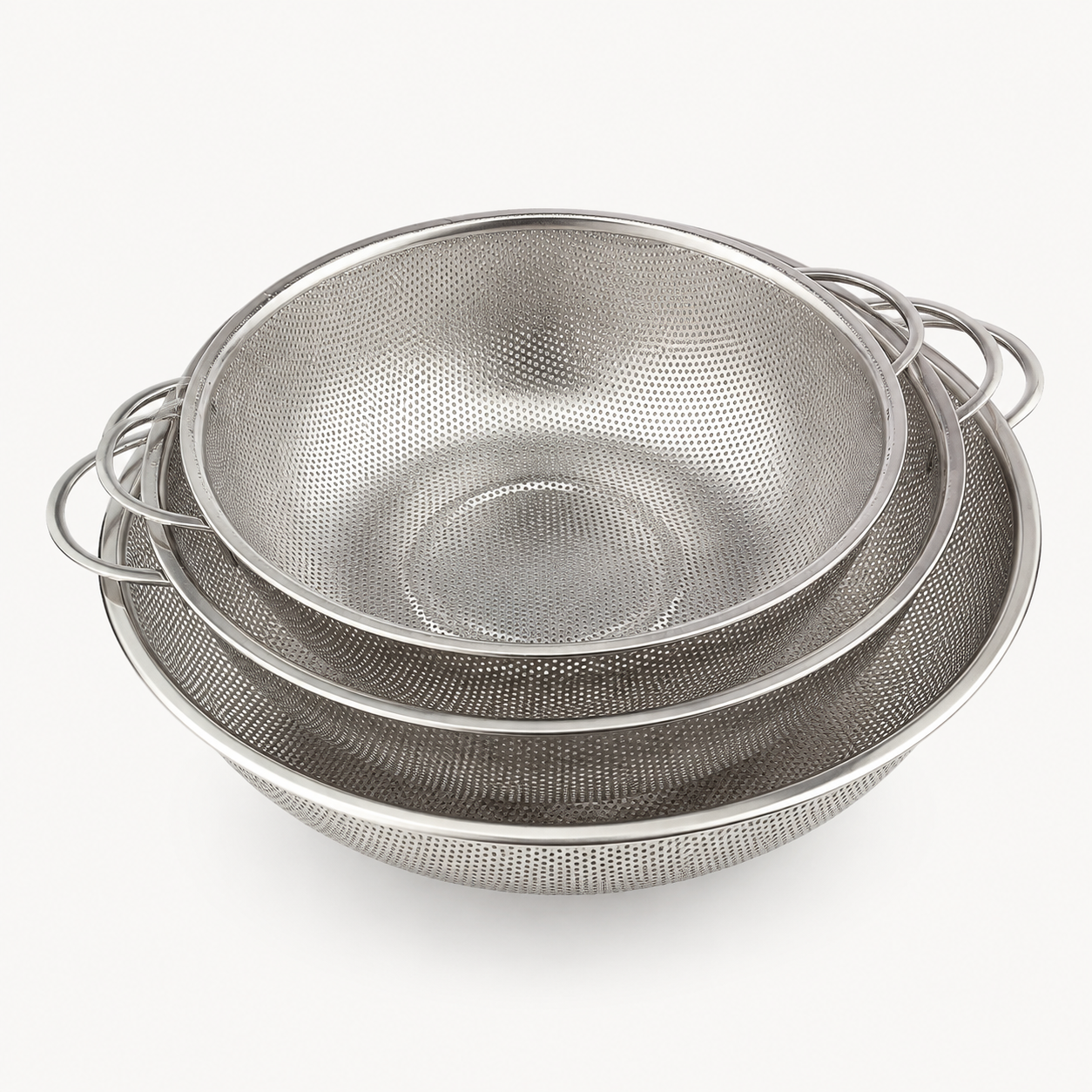 3-Piece Stainless-Steel Colander Set