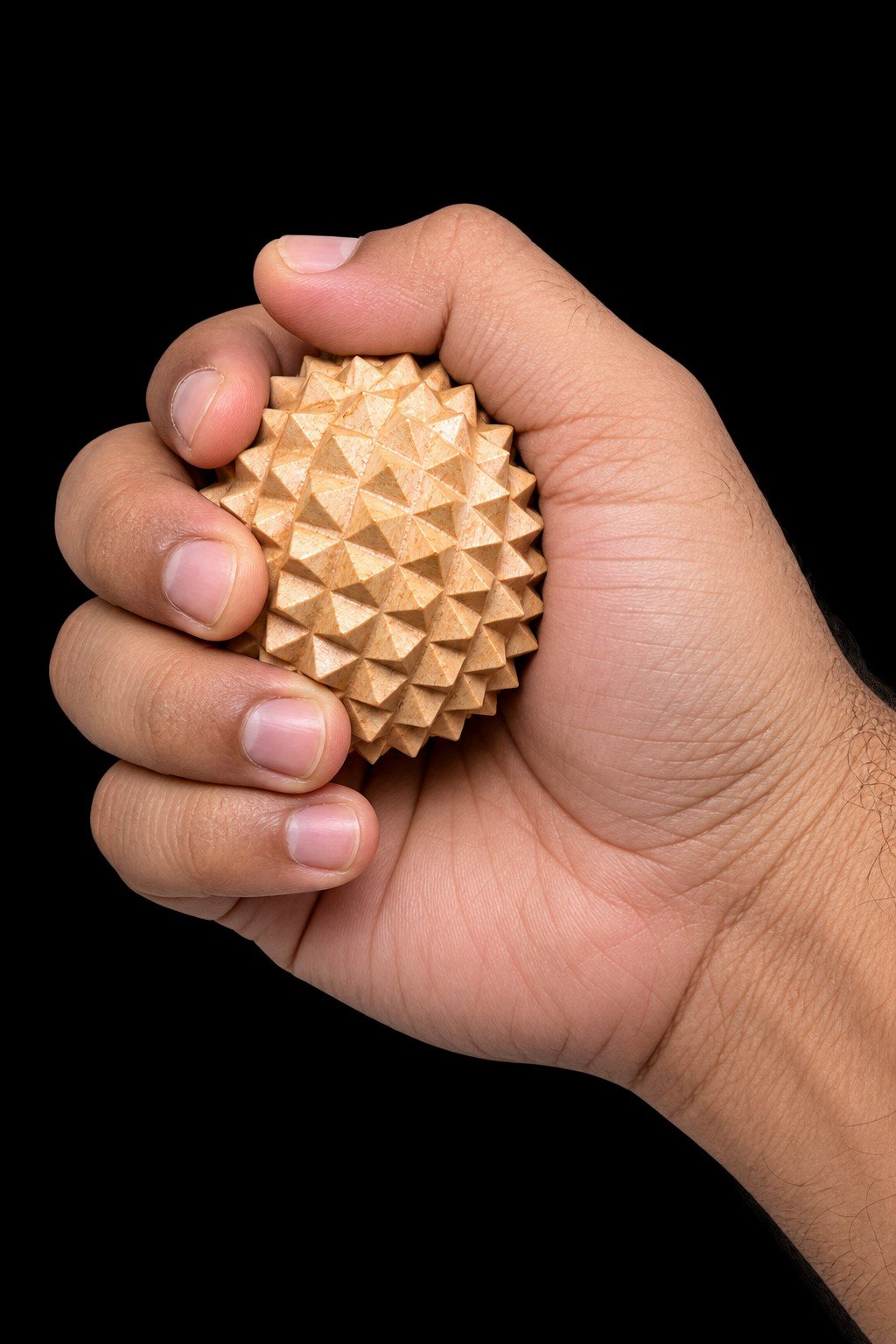 কাঠের পাম ম্যাসাজ বল | Wooden Palm Massage Ball - Image 2