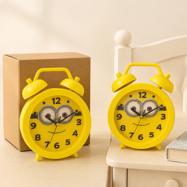 হলুদ কার্টুন অ্যালার্ম ঘড়ি | Yellow Cartoon Alarm Clock